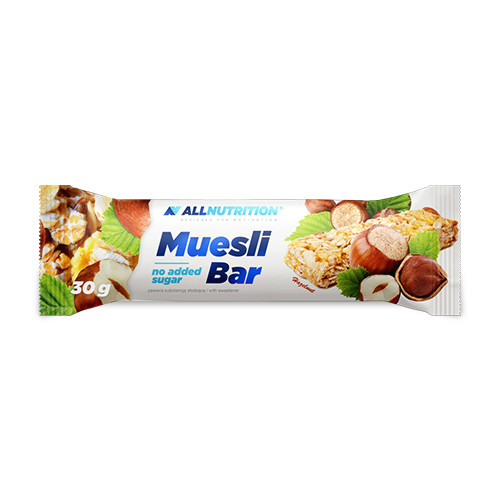 Müsli pločica s lješnjakom.