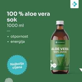 3x 100 % aloe vera sok, ukupno 3000 ml