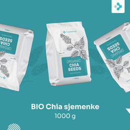 3x BIO Chia sjemenke, ukupno 3000 g