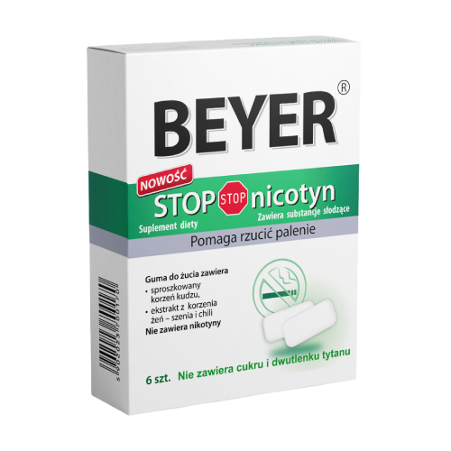 Stop Nicotine – žvakaće gume, 6 žvakaćih guma