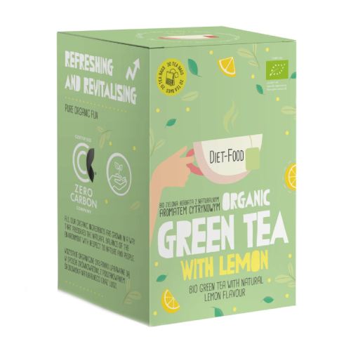 BIO Zeleni čaj s limunom, 20 x 2 g