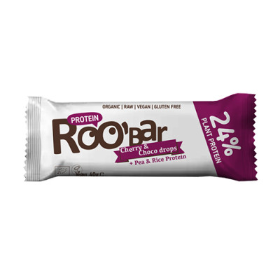 BIO Roobar proteinska pločica – trešnja & čokolada