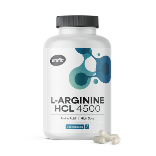 L-arginin HCL 4500 mg, 365 kapsula