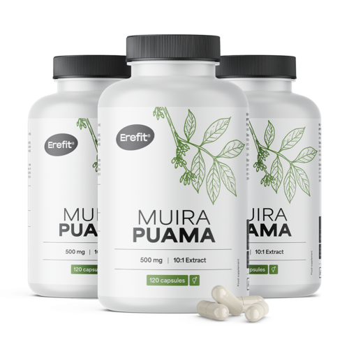 3x Muira Puama 5000 mg, ukupno 360 kapsula