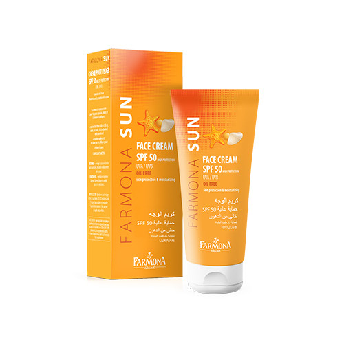 Krema za sunčanje za lice SPF 50.