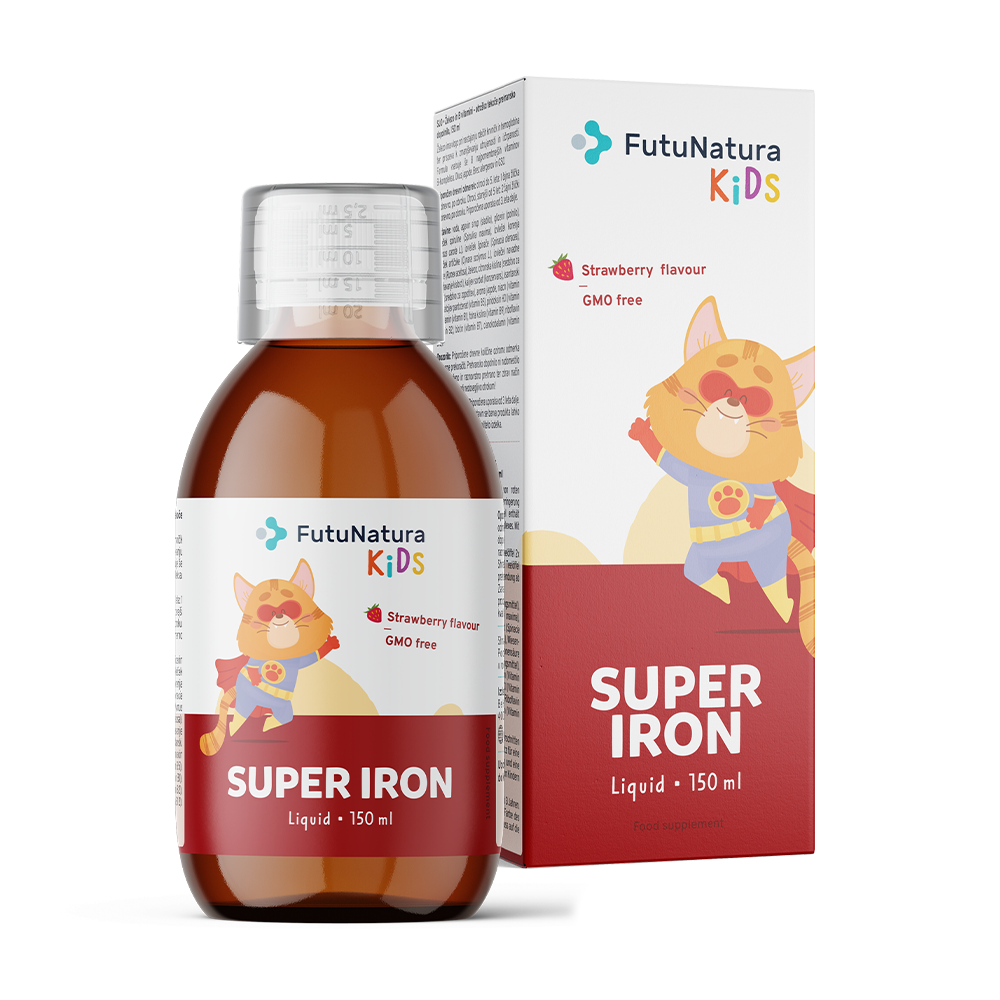 Super Iron: Željezo + B vitamini – Tekući dodatak prehrani za djecu