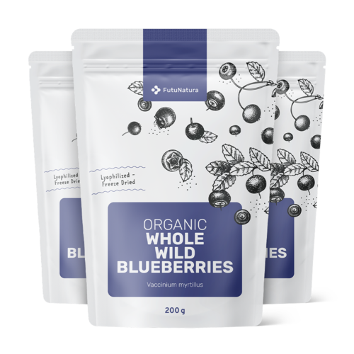 3x BIO Divlje borovnice – cijele, ukupno 600 g