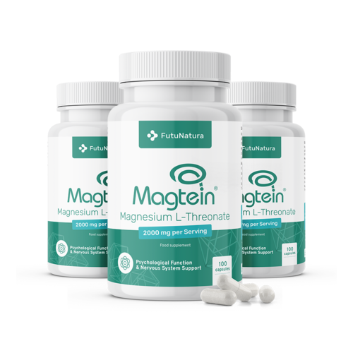 3x Magnezijev L-treonat Magtein® 2000 mg, ukupno 300 kapsula