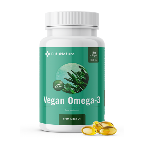 Veganska omega-3 iz algi 1000 mg, 180 mekanih kapsula