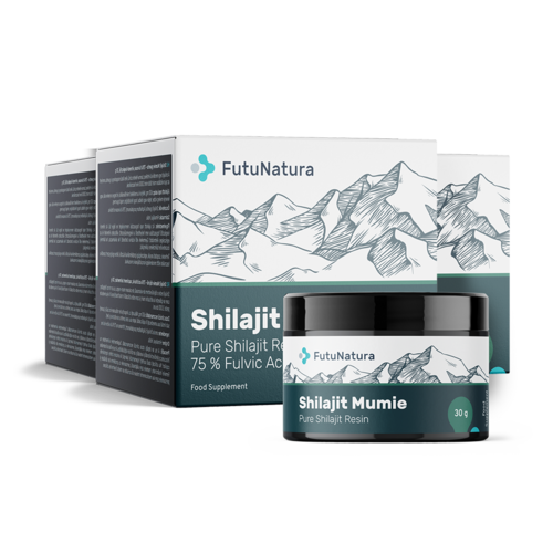 3x Shilajit Mumie smola – 75 % fulvinske kiseline, ukupno 90 g