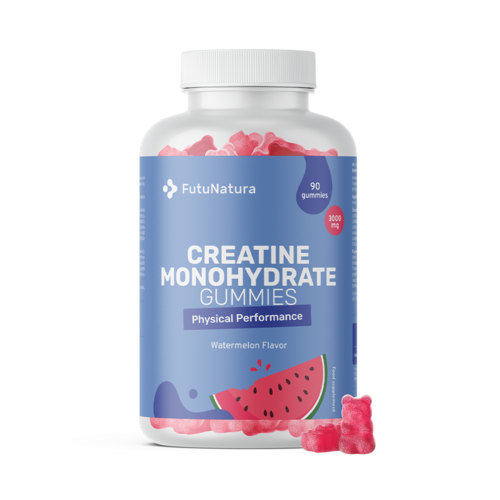 Kreatin monohidrat 3000 mg – lubenica, 90 gumenih bombona