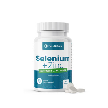 Selen + cink + vitamini. 

Selen + cink + vitamini.