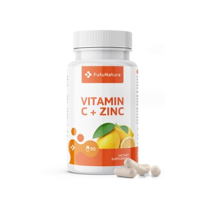 Vitamin C + cink, 90 kapsula