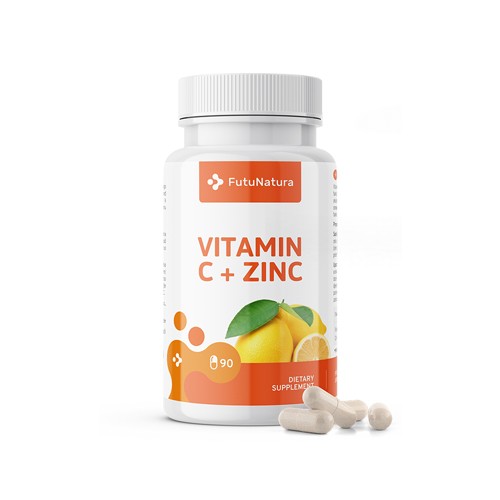 Vitamin C + cink, 90 kapsula
