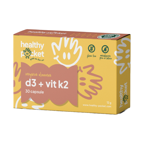 Vitamin D3 + K2, 30 kapsula