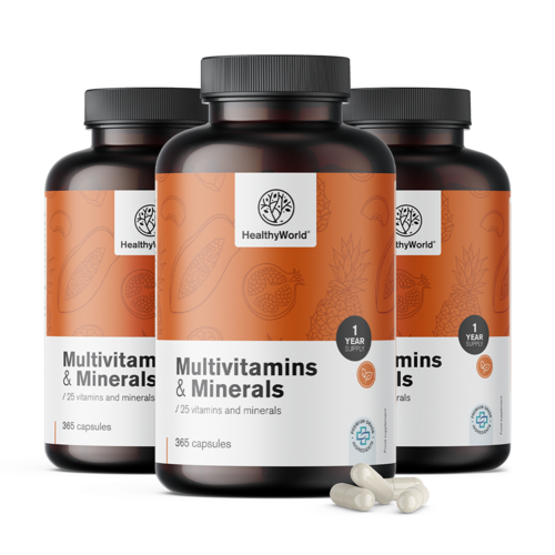 3x Multivitamini i minerali, ukupno 1095 kapsula