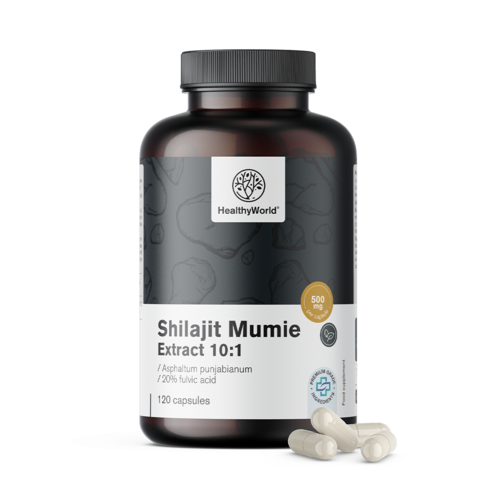 Shilajit Mumio Extract 10:1, 120 kapsula
