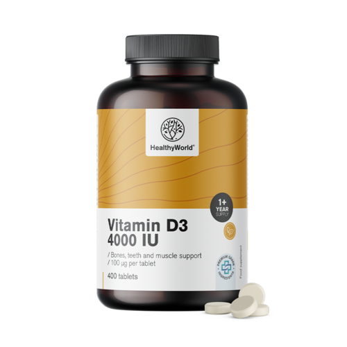 Vitamin D3 4000 IU, 400 tableta