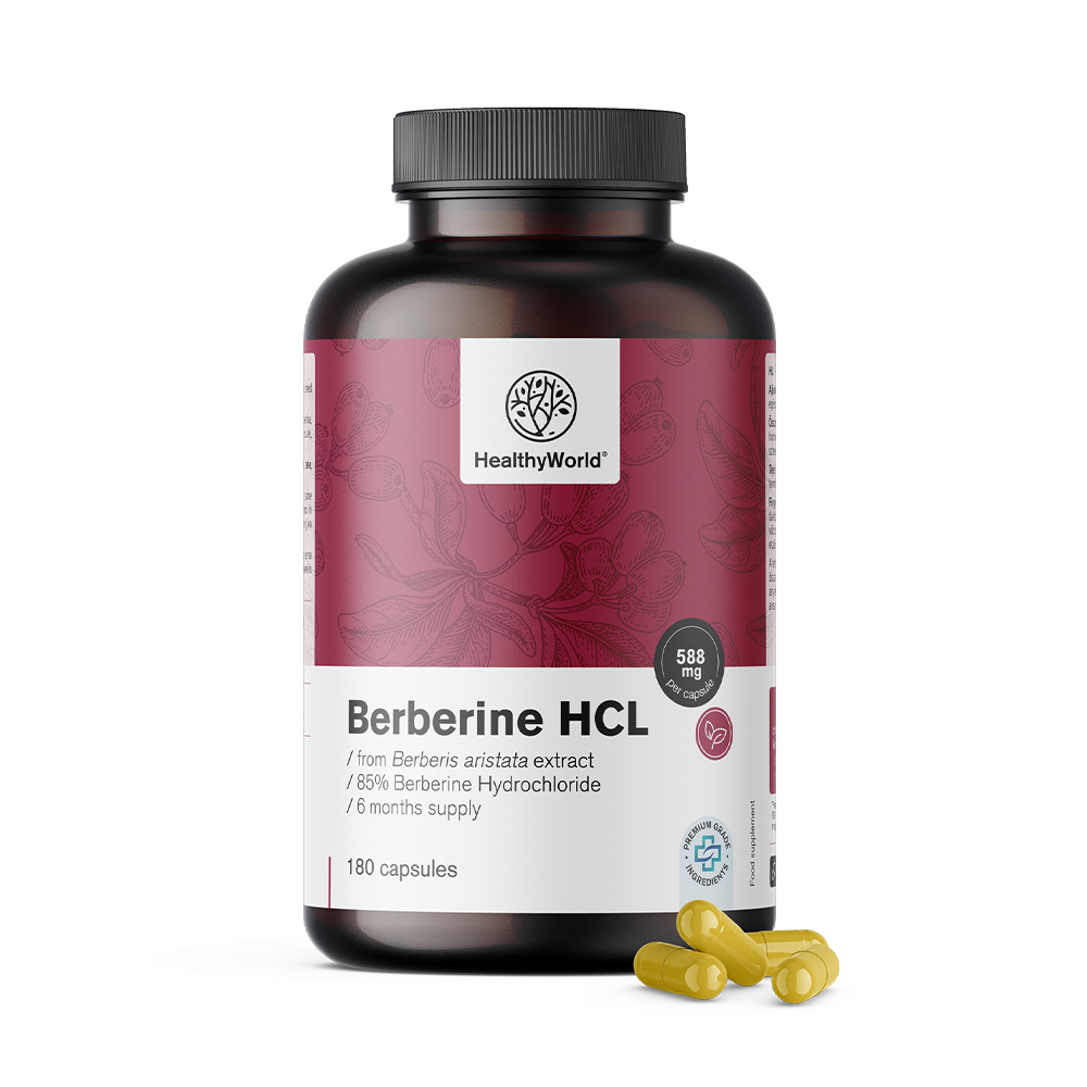 Berberin HCL 500 mg u kapsulama.