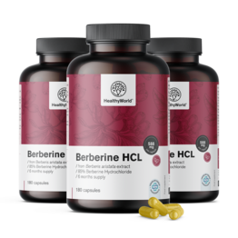 3x Berberin HCL 500 mg, ukupno 540 kapsula