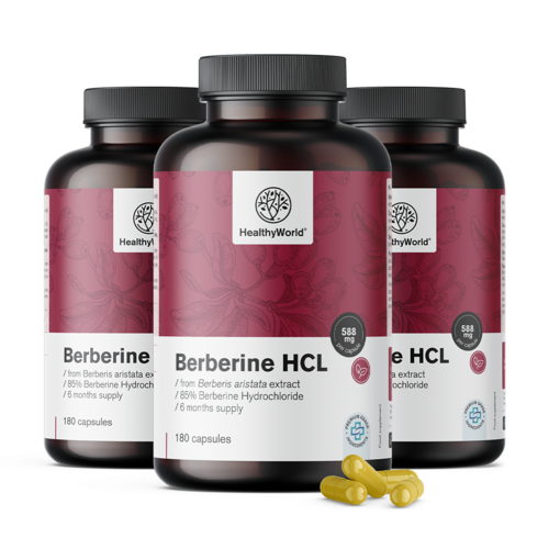 3x Berberin HCL 500 mg, ukupno 540 kapsula