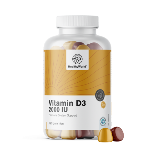 Vitamin D3 2000 IU, 120 gumenih bombona