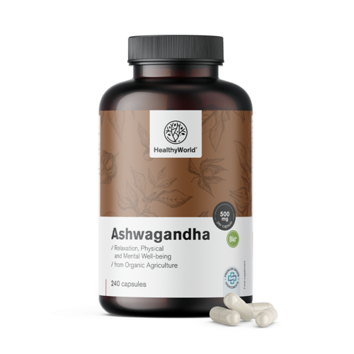 Ashwagandha 500 mg, 240 kapsula