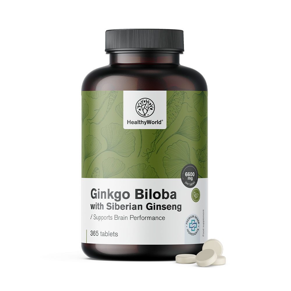 Ginko biloba sa sibirskim ginsengom u tabletama