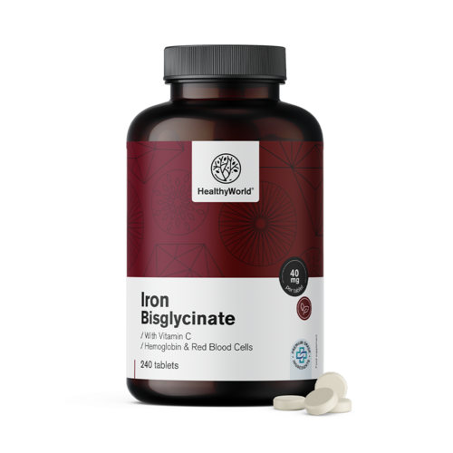 Željezov bisglicinat 40 mg, 240 tableta