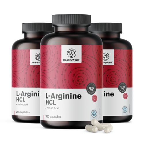 3x L-arginin HCL 4500 mg, ukupno 1095 kapsula