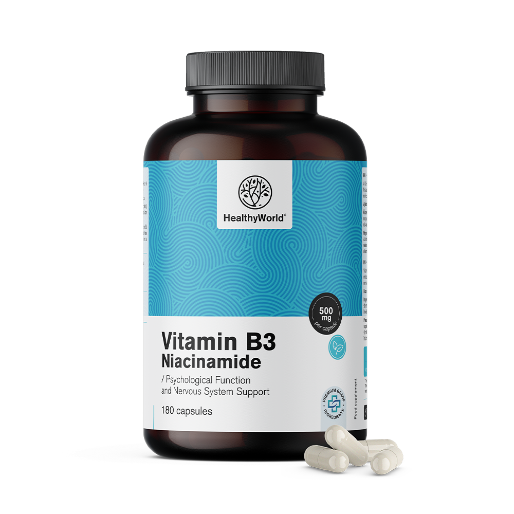 Vitamin B3 500 mg u kapsulama.