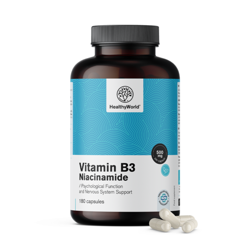 Vitamin B3 500 mg u kapsulama.