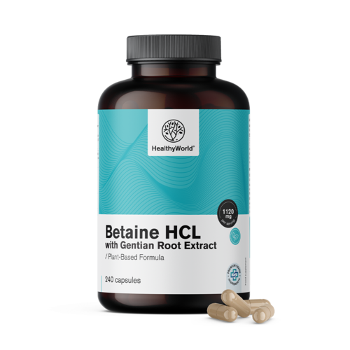 Betain HCL 1120 mg s encianom