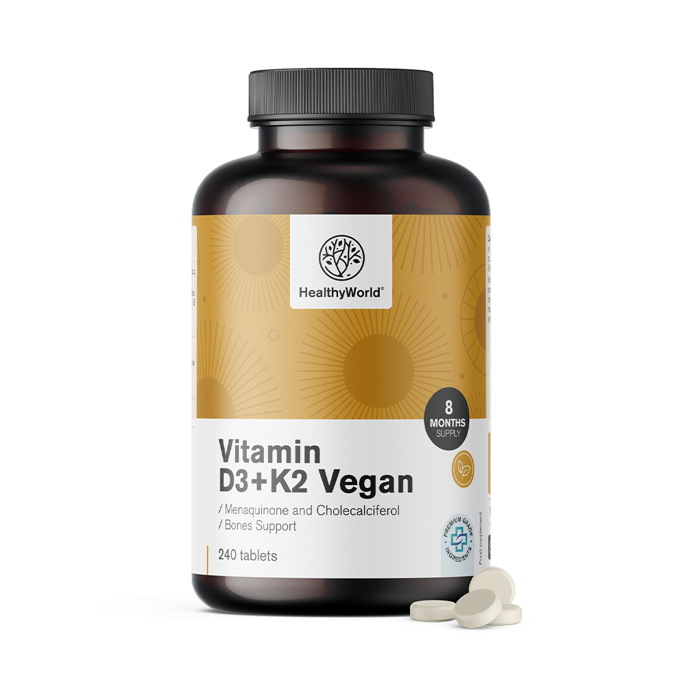 Veganski vitamin D3 + K2