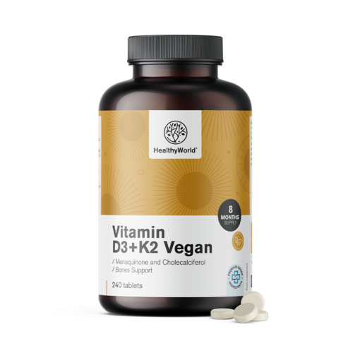 Veganski vitamin D3 + K2