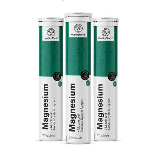 3x Magnezij – šumeće tablete, ukupno 60 šumećih tableta