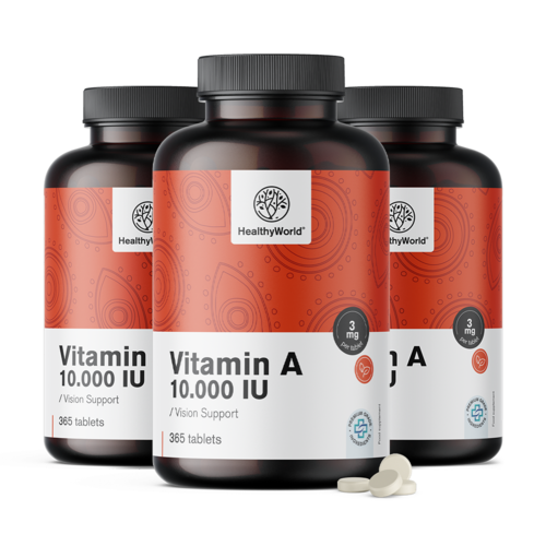 3x Vitamin A 10.000 IU, ukupno 1095 tableta