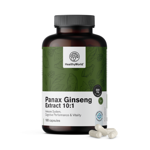Panax ginseng 300 mg - ekstrakt ginsenga 10:1 u kapsulama