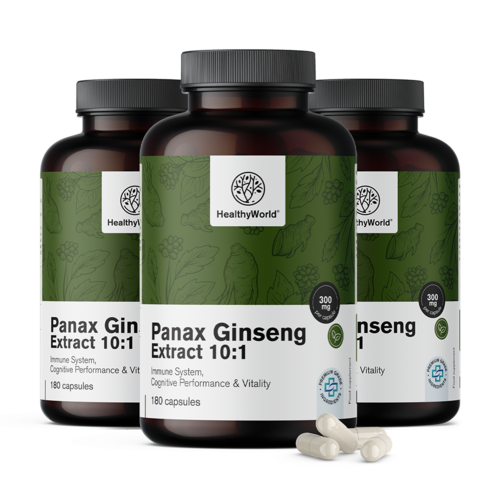 3x Panax Ginseng 300 mg – ekstrakt ginsenga 10:1, ukupno 540 kapsula