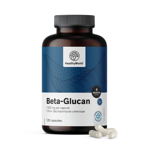 Beta-glukan 500 mg, 120 kapsula