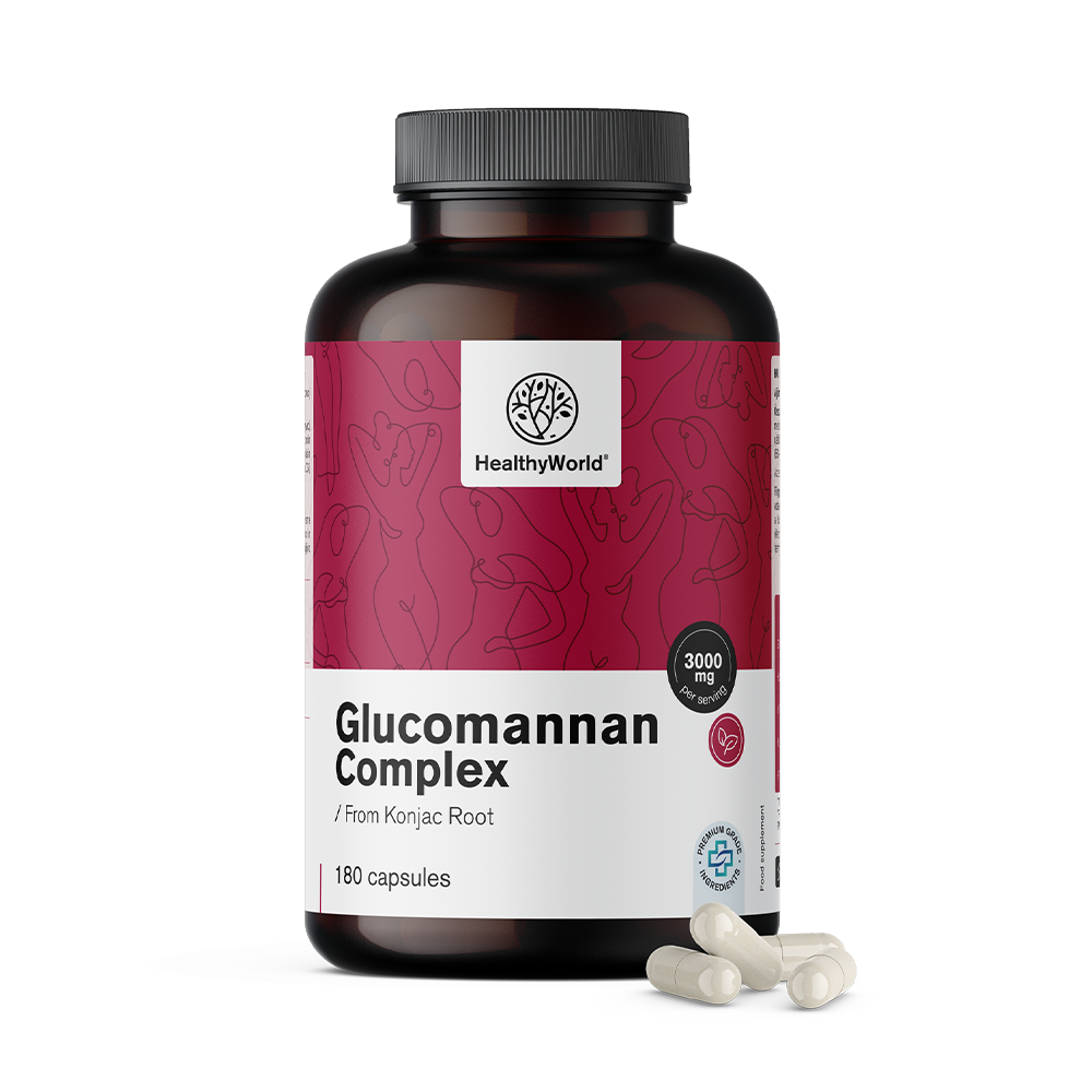 Glukomanan kompleks 3000 mg.