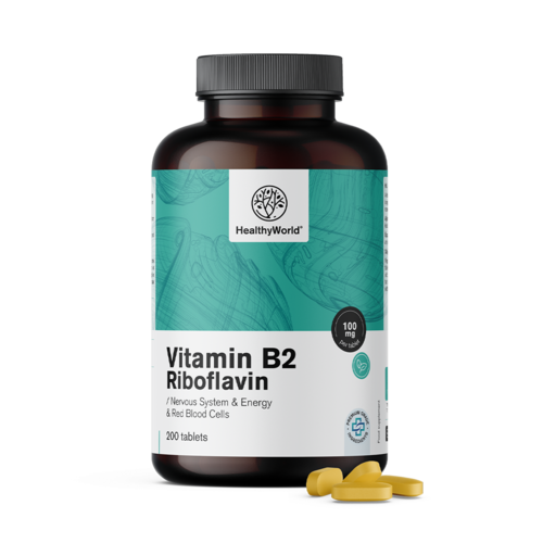 Vitamin B2 - riboflavin 100 mg, 200 tableta