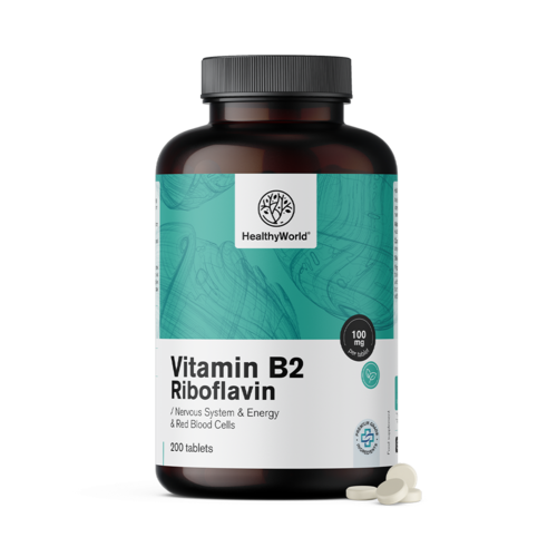 Vitamin B2 - riboflavin 100 mg, 200 tableta