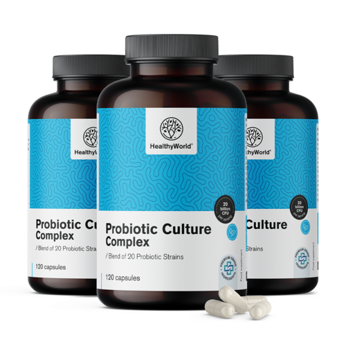 3x Probiotic Culture - kompleks mikrobioloških kultura, ukupno 360 kapsula