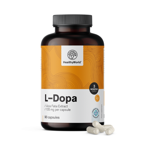 L-dopa 105 mg – iz ekstrakta boba, 90 kapsula
