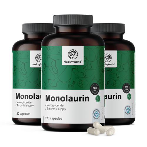 3x Monolaurin 500 mg, ukupno 360 kapsula