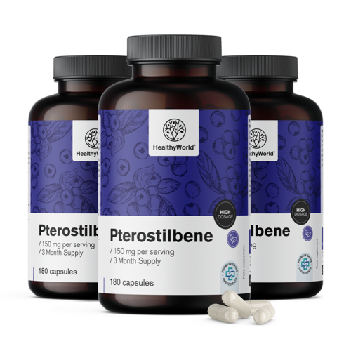 3x Pterostilbene 150 mg, ukupno 540 kapsula