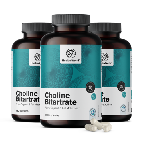 3x Kolin bitartrat 650 mg, ukupno 540 kapsula
