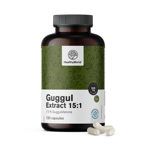Guggul 500 mg – ekstrakt 15:1, 120 kapsula