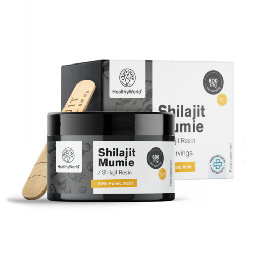 Shilajit Mumie 600 mg – smola, 30 g